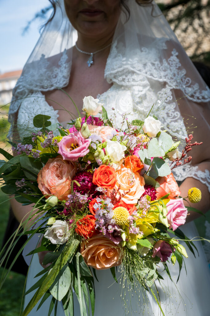 photographe mariage périgueux bouquet mariée
